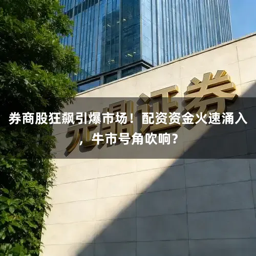 券商股狂飙引爆市场！配资资金火速涌入，牛市号角吹响？