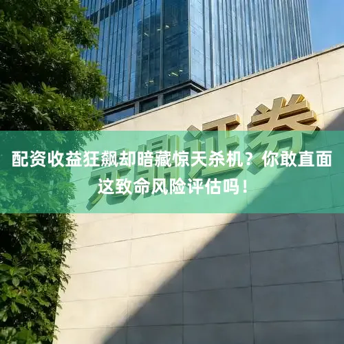 配资收益狂飙却暗藏惊天杀机？你敢直面这致命风险评估吗！