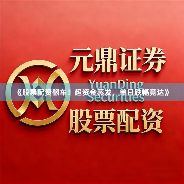 《股票配资翻车！超资金蒸发，单日跌幅竟达》