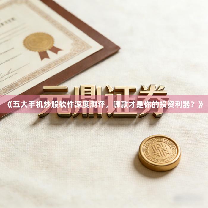 《五大手机炒股软件深度测评，哪款才是你的投资利器？》