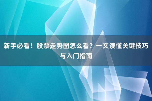 新手必看！股票走势图怎么看？一文读懂关键技巧与入门指南